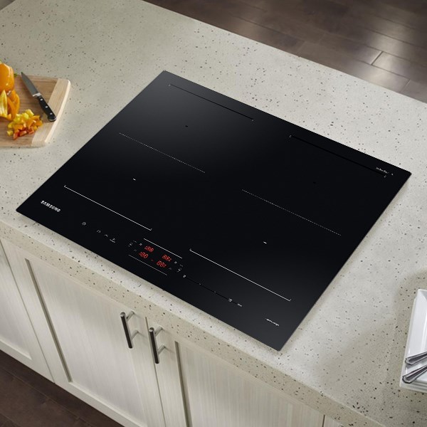 Bếp từ 4 vùng nấu âm Samsung NZ64B5066FK/SV 7400W Mẫu mới