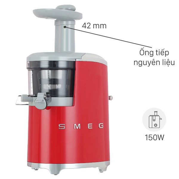 Máy ép chậm Smeg SJF01RDEU (535.43.629)