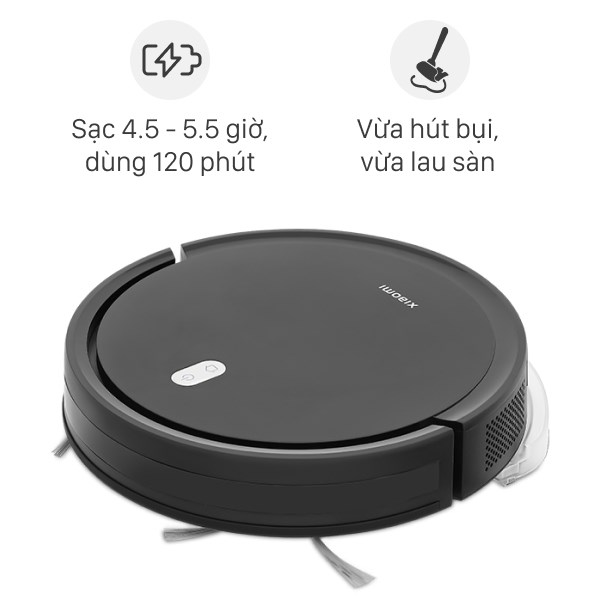 Robot hút bụi lau nhà Xiaomi Vacuum E5 - Đen Mẫu mới