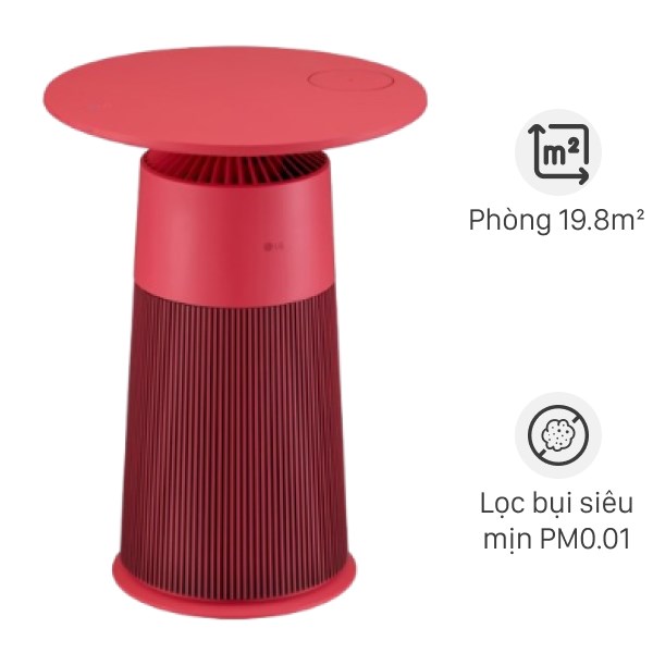 Máy lọc không khí LG PuriCare Aero Furniture AS20GPRU0 màu đỏ 41W Mẫu mới