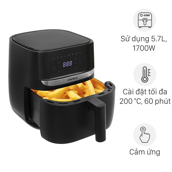 Nồi chiên không dầu Hafele HS-AF502B (535.43.713) 5.7 lít