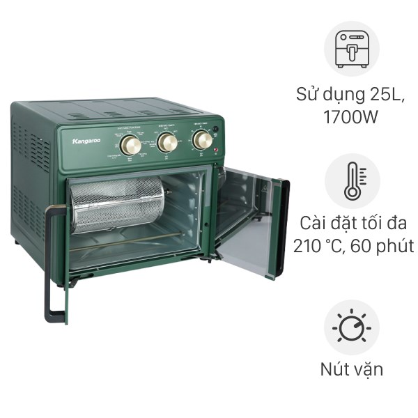 Lò chiên không dầu Kangaroo KG25AF2A 25 lít