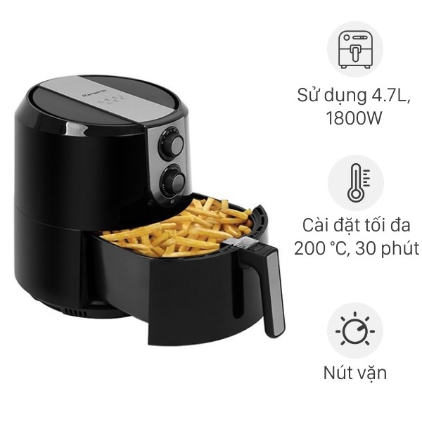 Nồi chiên không dầu Kangaroo KG55AF1 5.2 lít