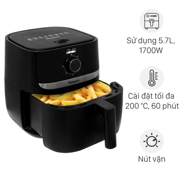 Nồi chiên không dầu Kangaroo KG6AF1 6 lít